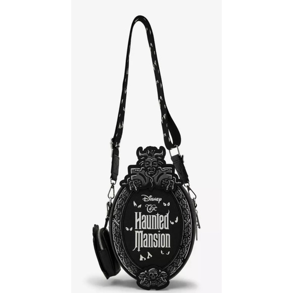 Loungefly Handbags - Disney The Haunted Mansion Plaque Figural Glow-in-the-Dark Crossbody Bag